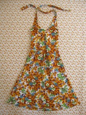 Robe Vintage à fleurs 70'S été Femme Pop Années 70 dress - 40