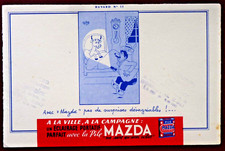 BUVARD - PILE MAZDA - VACHE DANS UN LIT N°11 -  ILLUSTRATEUR DUBOUT -