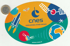 Autocollant. Espace. CNES