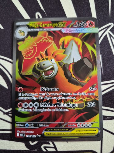 Carte pokemon mega camerupt - pokemon, ex