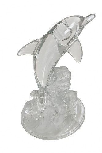 Statuette dauphin verre - statuette, en