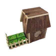 Hamster en bois Hideout House