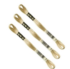 DMC 738 Lot 3 Échevettes Fil