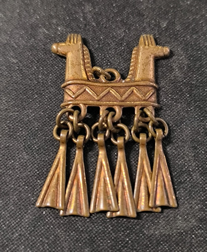 Pendentif cheval bronze - en,