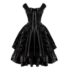 Femme lolita robe longue ruche - femme,