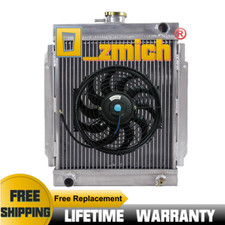 For 3 ROW DATSUN 1200 B110 A12/T 1970-1976 71 Aluminum Radiator & 12" FAN