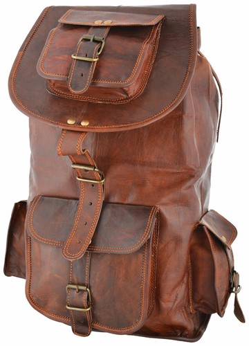 Sac vintage cuir dos - sac, à