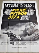 Police Python 357 Affiche ORIGINALE Poster 120x160cm 47"63 1976 Montand Signoret