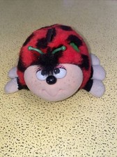 vintage ancienne tirelire forme coccinelle façon fourrure