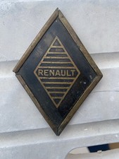 Ancienne Petite Plaque Renault, Cocarde, Mascotte De Capot 