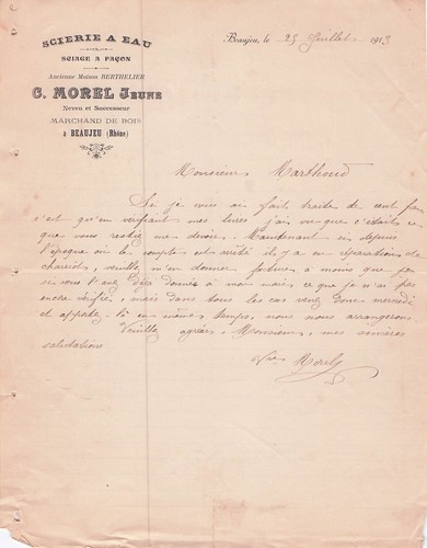 Beaujeu scierie morel - 69,