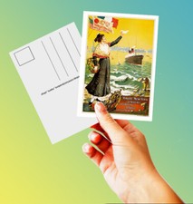 Poster retro - carte postale "