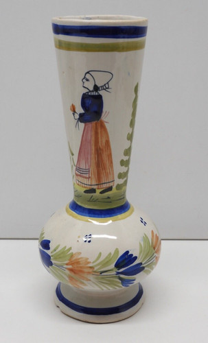 Joli ancien vase quimper - ancien, hb