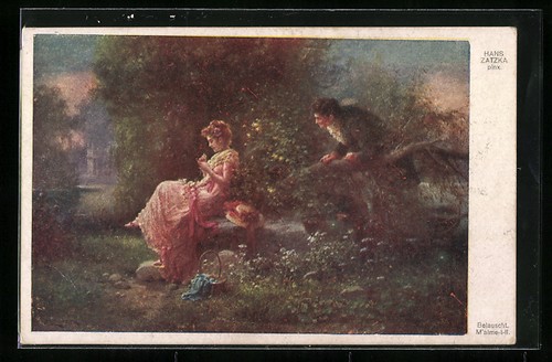 Carte postale artiste hans - carte, d'artiste