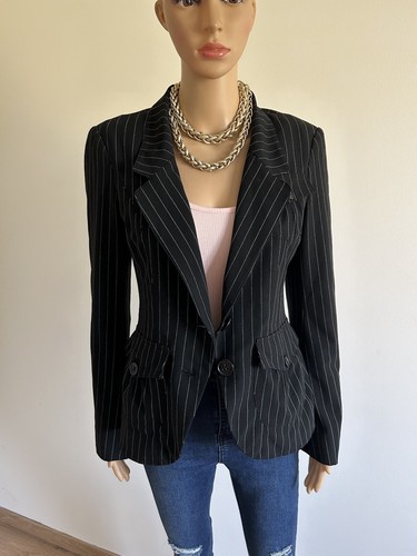 Blazer noir rayures - noir,