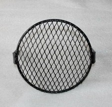 GRILLE PROTECTION DE PHARE ALUMINIUM NOIR DIAMETRE 16 CM CAFé RACER SCRAMBLER