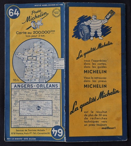 Carte michelin angers - carte, 64