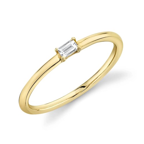 Bague diamant baguette - bague,
