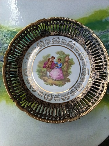Grand plat décoratif ajouré - grand,