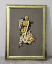 Tableau Saxophone Fleuri