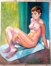 PEINTURE NU FEMININ SIGNE