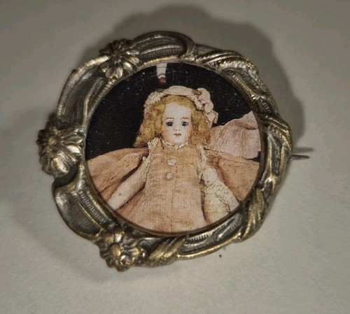 Broche ancienne miniature pour