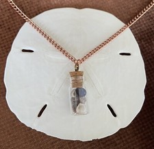 Seashell Bottle Charm Necklace