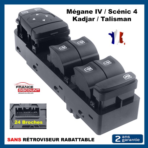 Commande bouton leve vitre - de,