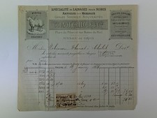 Facture ancienne, 1884