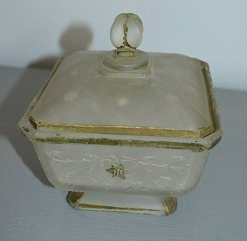 Ancienne bonbonnière opaline - bonbonnière,