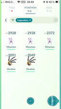 Mewtwo x3 + Giratina x2 Mini