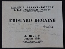 Carte d'invitation 1924