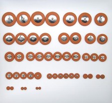 47 x Tampons ® pour Saxophone Alto en cuir Lot de 47 tampons saxo alto Résona...