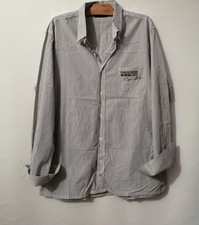 Chemise grise à rayures coton regular T42 Mise au Green (4506035)