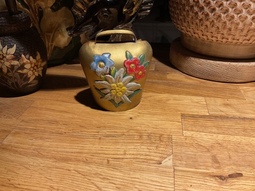 Cloche ancienne vintage fleur - ancienne,