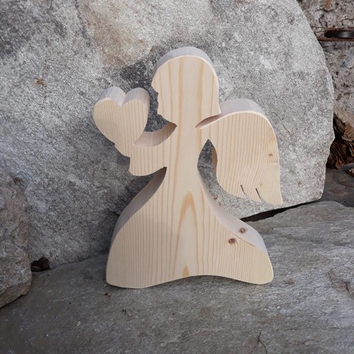 Angel with heart solid - angel,
