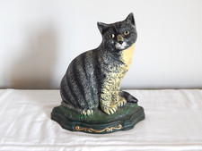 BLOQUE Cale PORTE en FONTE en Forme de CHAT