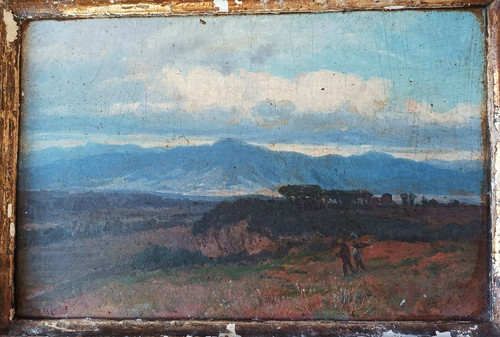 Tableau 1896 paysage aux - 1896,