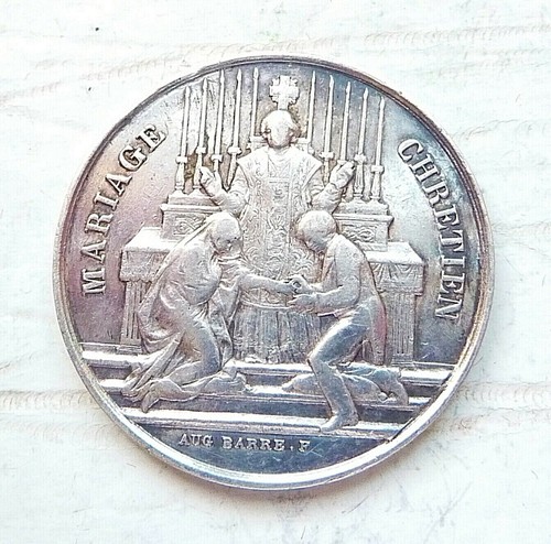 Medaille mariage argent - medaille,