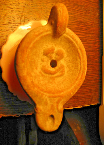 Lampe huile romaine - lampe, avec