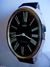 Montre deco mécanique vintage vers 80s rétro neuve de stock design art  .A voir 