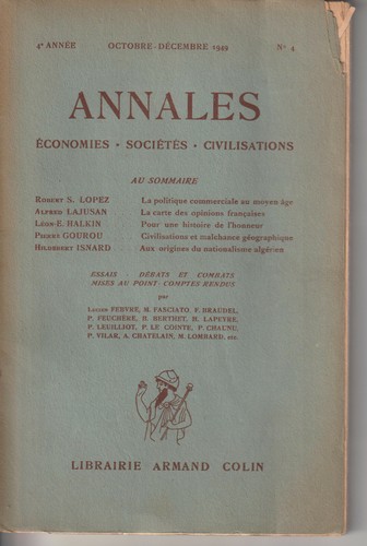 Annales economies sociétés - economies,