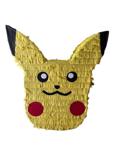 Handmade yellow mouse piñata - yellow,