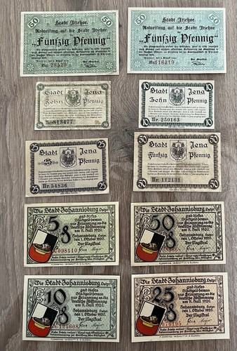 Lot billets allemand - lot,