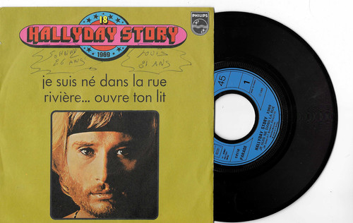 45tours hallyday story - sp,