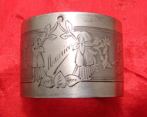 Rond serviette argent - de,