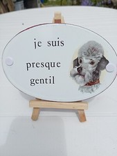 plaque émaillée (Portrait