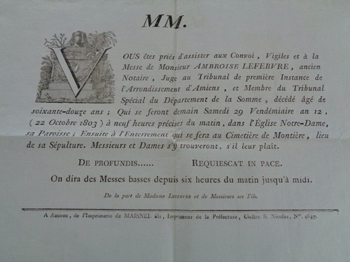 1803 vieux papiers - vieux, billet