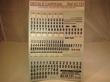DECALS 1/43 PLAQUES RALLYE