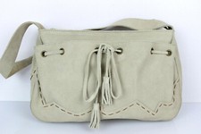 DUOLYNX Sac en Daim Ecru Bon